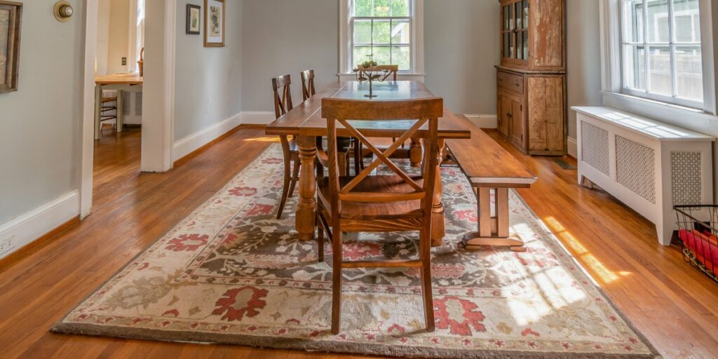 Area rugs on hardwood floors are a match made in decorating