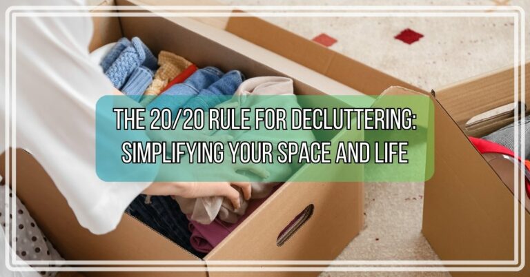 The 20/20 Rule for Decluttering: Simplifying Your Space and Life